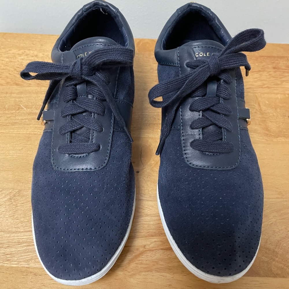 Cole Hann blue suede sneakers